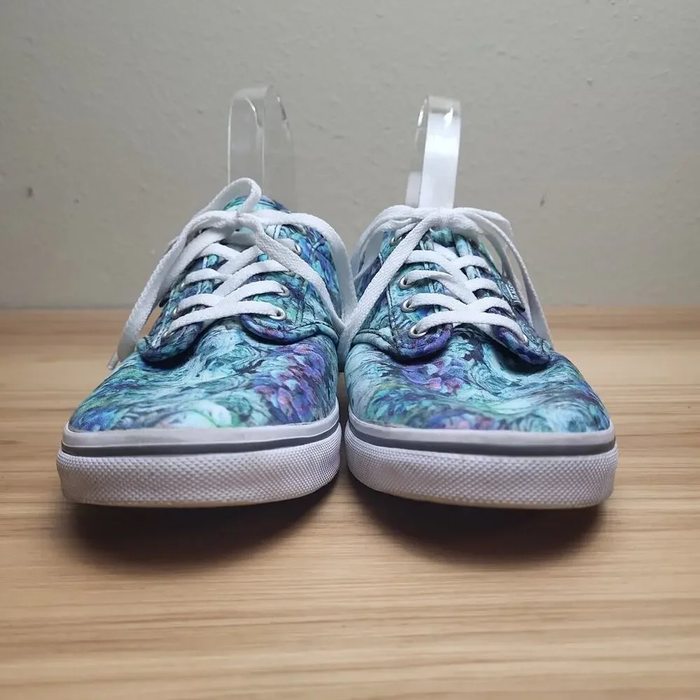 Vans Off‎ The Wall Womens 500714 Multicolor Lace Up Sneaker Shoes Size 8